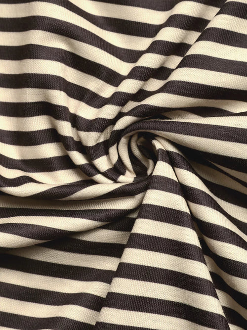 Striped Single Shoulder T-Shirt