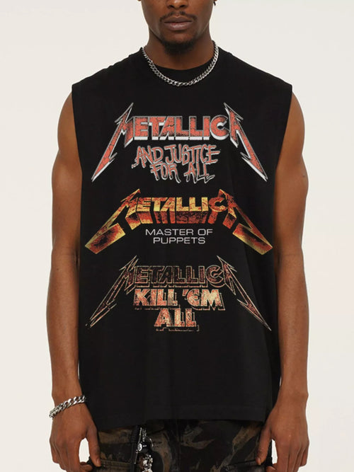 Men's Graphic Round Neck Tank