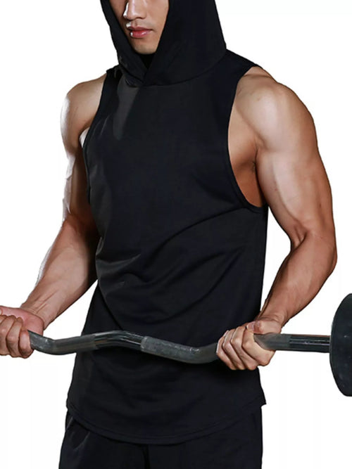 Men's Hooded Sleeveless Tank