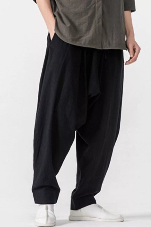 Men's Plus Size Loose Fit Harem Pants