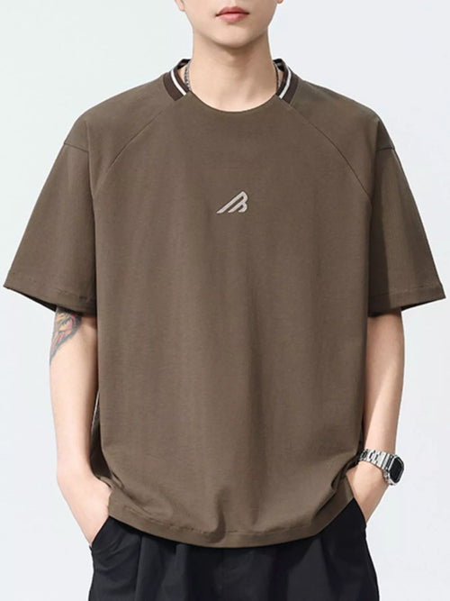 Men's Plus Size Round Neck Short Sleeve Tee