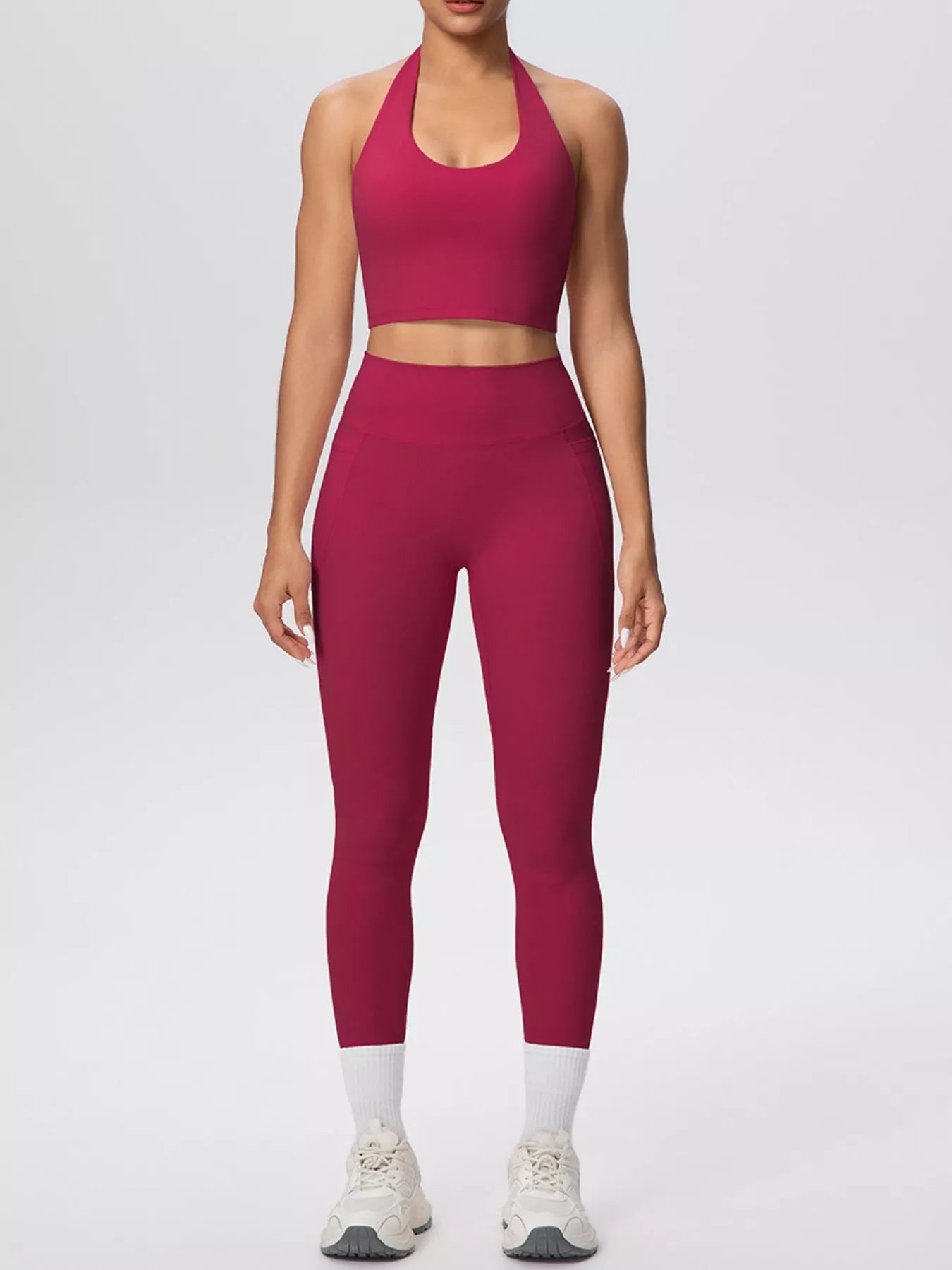 The Lucia Halter Crop Top & Legging Set