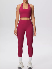 The Lucia Halter Crop Top & Legging Set