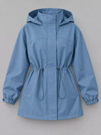 The Breeze Hooded Drawstring Windbreaker