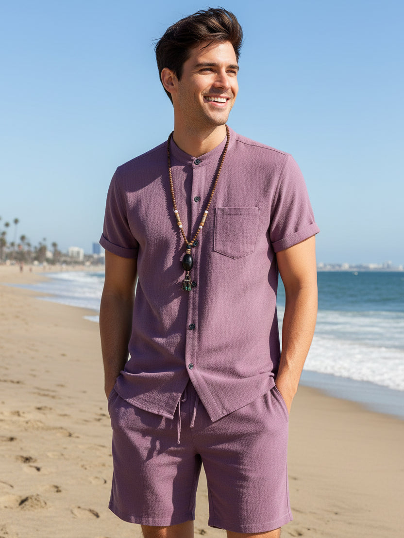 The Sedona Shirt & Shorts Set – men's plus size casual shirt and shorts set