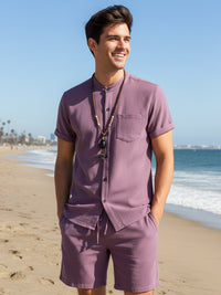 The Sedona Shirt & Shorts Set – men's plus size casual shirt and shorts set