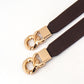 Zinc Alloy Buckle Elastic PU Belt