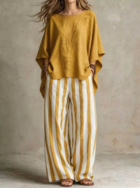 The Quinn Top & Pants Set – two-piece set, side view