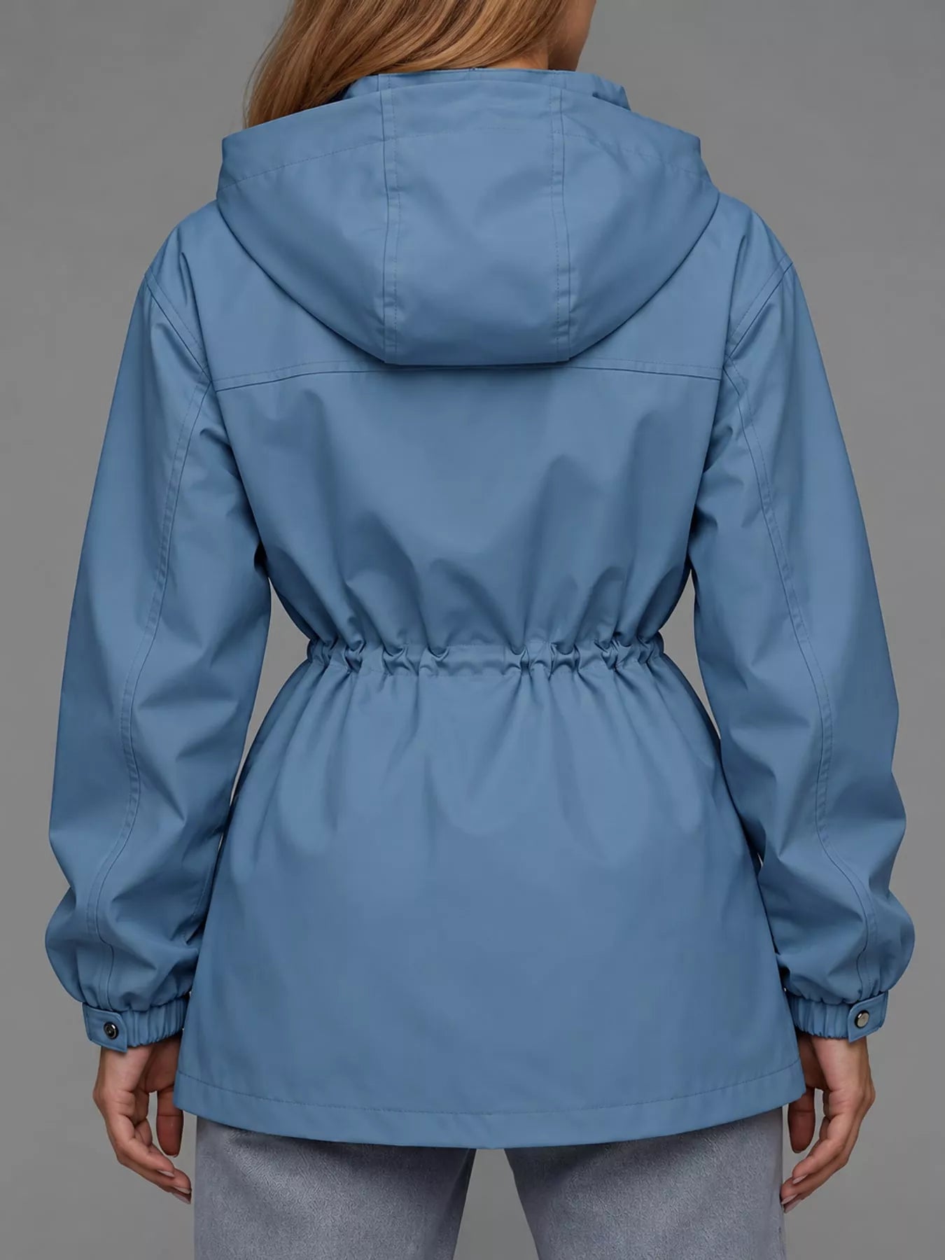 The Breeze Hooded Drawstring Windbreaker