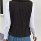 Open Front Fuzzy Vest Coat