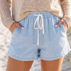 Drawstring Striped Shorts