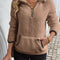 Full Size Cozy Fleece Quarter Zip Long Sleeve Sweatshirt Plus Size
