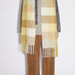 Thermal Fringe Contrast Plaid Scarf