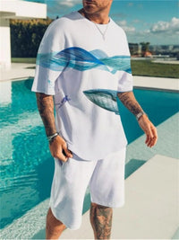 The Vivid Contrast Set – contrast top and shorts set, view 4