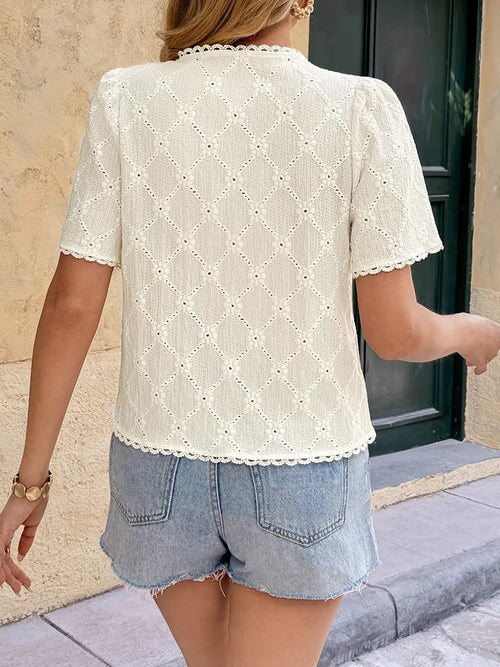 Button-Up Short Sleeve Shirt