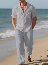 The Ashford Shirt & Pants Set – casual shirt and pants set, view 3