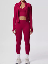 The Lucia Three-Piece Tank, Jacket & Legging Set