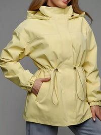 The Breeze Hooded Drawstring Windbreaker