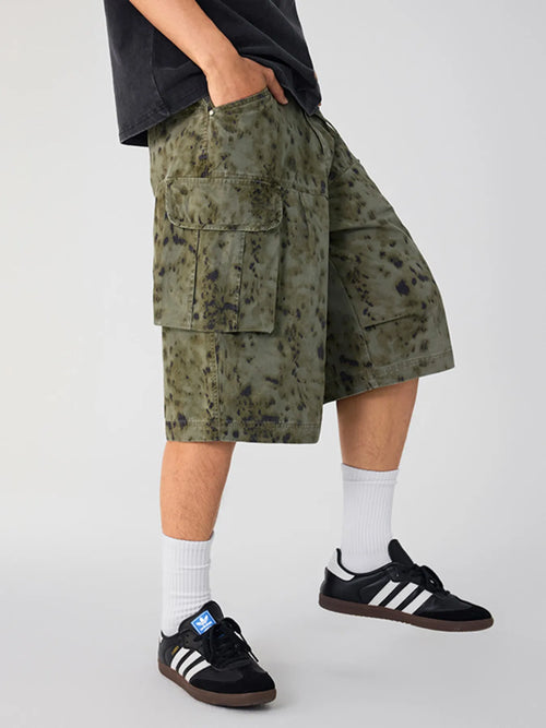 Men's Camo Print Cargo Shorts