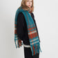 Fringe Plaid Polyester Scarf