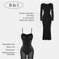 Basic Bae Built-In Shapewear Square Neck Long Sleeve Maxi Dress