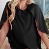 BiBi Woven Top With Fold Over Back Detail