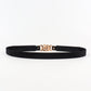 Zinc Alloy Buckle Elastic PU Belt