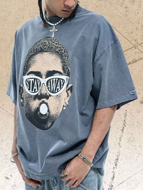 Men's Graphic Short Sleeve Oversized T-Shirt