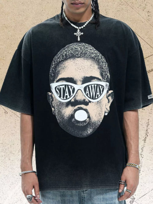 Men's Graphic Short Sleeve Oversized T-Shirt