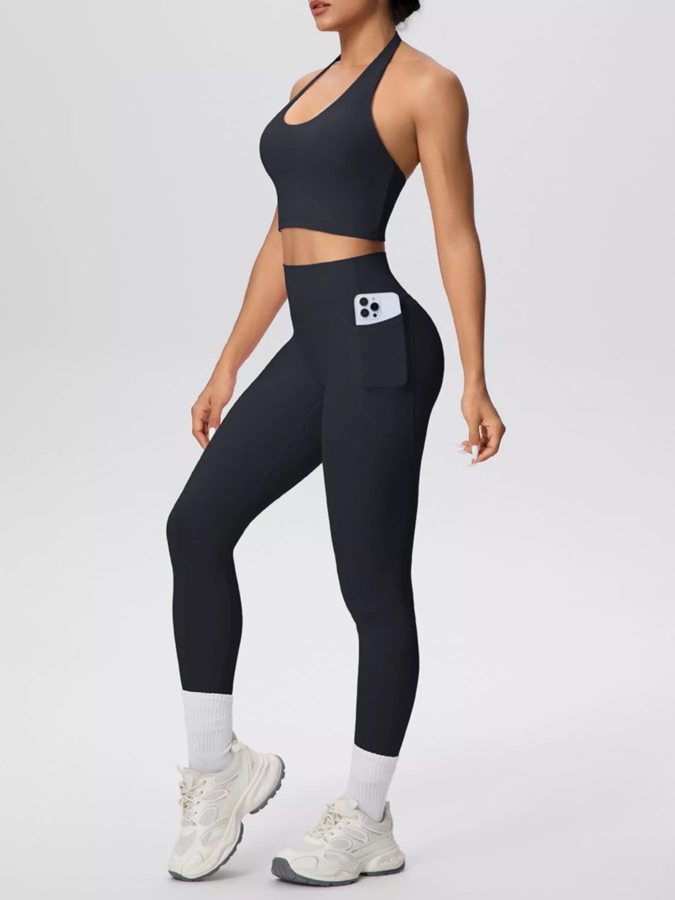 The Lucia Halter Crop Top & Legging Set
