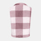 Plaid Open Front Vest Coat