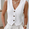 Textured Button-Down Vest