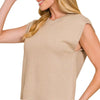 Zenana Round Neck Viscose Sweater Vest
