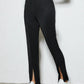 IZURIA Front Slit Elastic Waist Pants