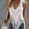 Lace Fringe Tank Top