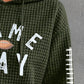 GAME DAY Football Drawstring Long Sleeve Hoodie