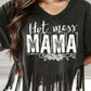 HOT MESS MAMA Fringe Round Neck T-Shirt