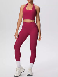 The Lucia Halter Crop Top & Legging Set