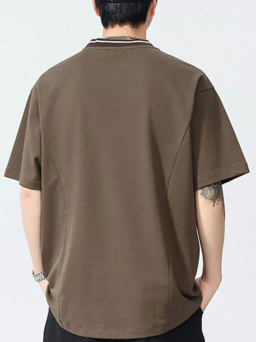 Men's Plus Size Round Neck Short Sleeve Tee