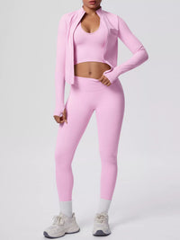 The Lucia Three-Piece Tank, Jacket & Legging Set