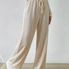 Drawstring Wide Leg Pants