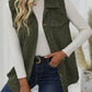 Button Up Collared Neck Vest Coat