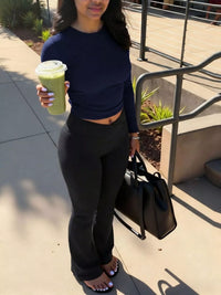 The Avery V-Waist Flare Pant