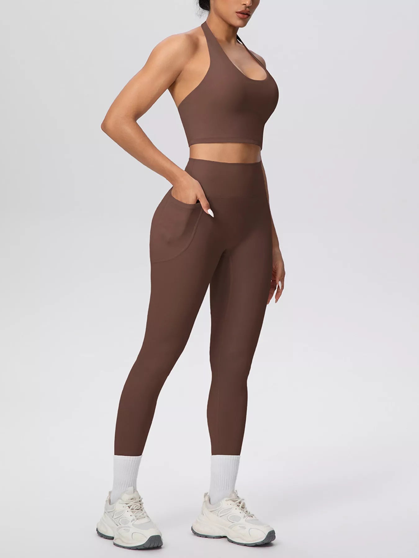 The Lucia Halter Crop Top & Legging Set