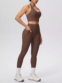 The Lucia Halter Crop Top & Legging Set
