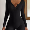 Ribbed Knit Long Sleeve Romper