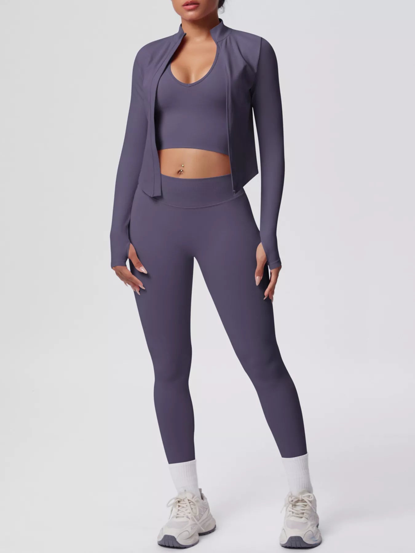 The Lucia Three-Piece Tank, Jacket & Legging Set