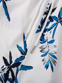 Men's tropical-print short-sleeve shirt and shorts set