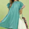 Umgee Ruffle Flutter Sleeve Dress