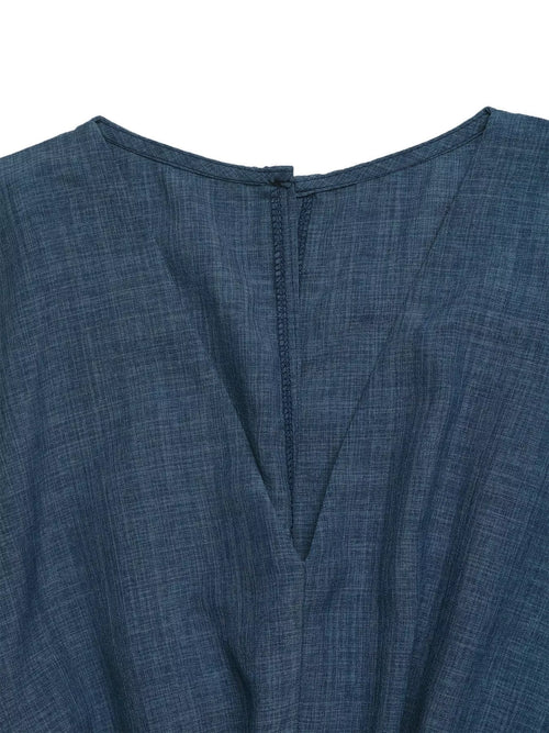 Casual V-Neck Elastic Waist Romper